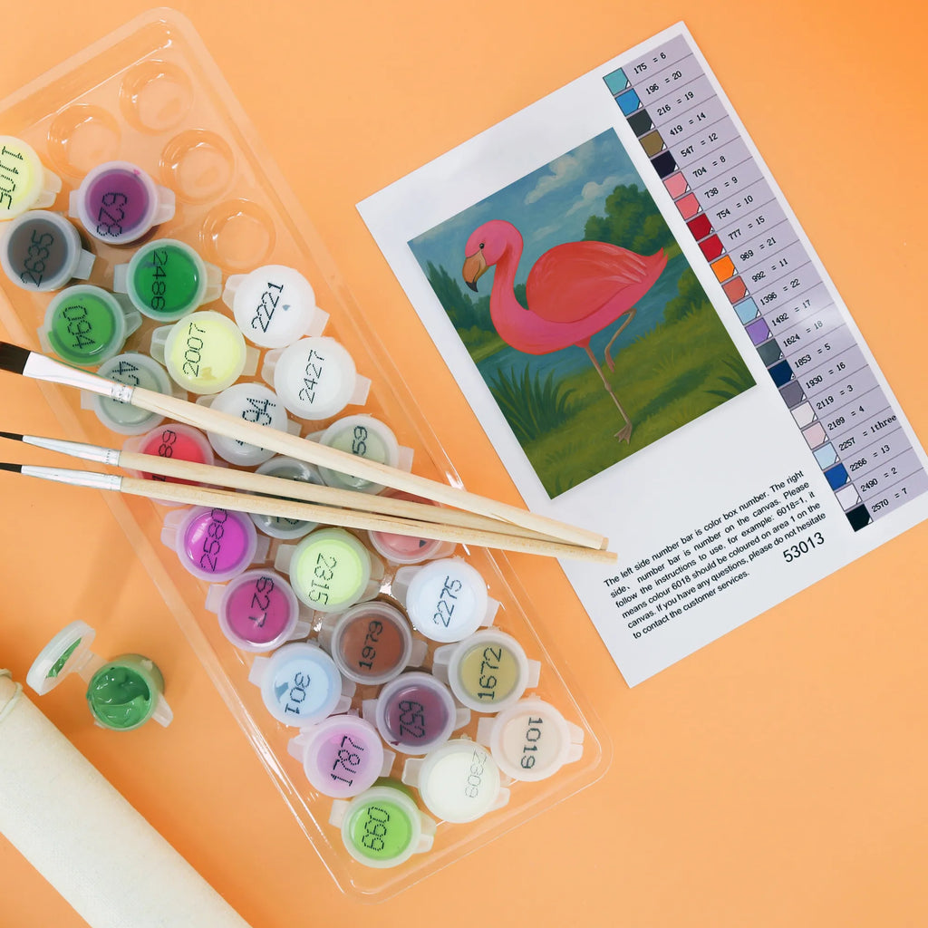 Malowanie według numerów Flamingo Klasyczny Design Kreativität, Künstler, Kunstwerk, Malen, Bastelidee, Malen nach Zahlen, DIY, Baseln, Ausmalbild, Flamingo, Sohn, ich, für mich, Freundinnen, Spruch, Selbstliebe, Stolz, Einzigartig, Geschwister, Freundin, Tochter, Außenseiter