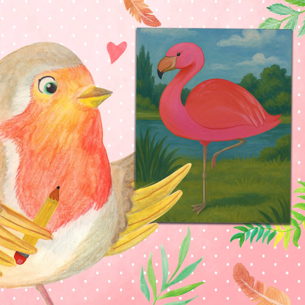 Malowanie według numerów Flamingo Klasyczny Design Kreativität, Künstler, Kunstwerk, Malen, Bastelidee, Malen nach Zahlen, DIY, Baseln, Ausmalbild, Flamingo, Sohn, ich, für mich, Freundinnen, Spruch, Selbstliebe, Stolz, Einzigartig, Geschwister, Freundin, Tochter, Außenseiter