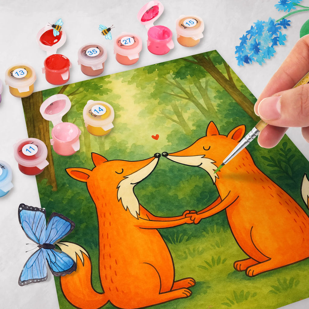 Malen nach Zahlen Füchse Liebe Design Ausmalbild, Kunstwerk, DIY, Malen nach Zahlen, Künstler, Malen, Baseln, Kreativität, Bastelidee, Fuchs, Paar, Freundin, Fox, Ehe, Liebespaar, Ehemann, Verlobte, Füchse, Partner, Freund, Liebesbeweis, Liebe, Ehefrau