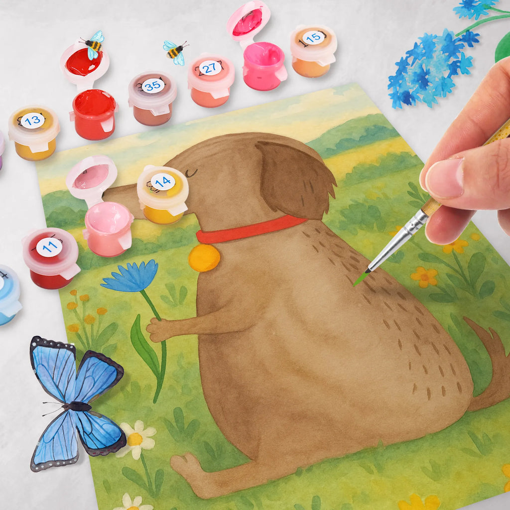 Malen nach Zahlen Hund Blume Design Ausmalbild, Kunstwerk, DIY, Malen, Kreativität, Baseln, Malen nach Zahlen, Künstler, Bastelidee, Hund, Hundemotiv, Haustier, Hunderasse, Tierliebhaber, Hundebesitzer, Sprüche, Frauchen, Hunde, Hundeliebe
