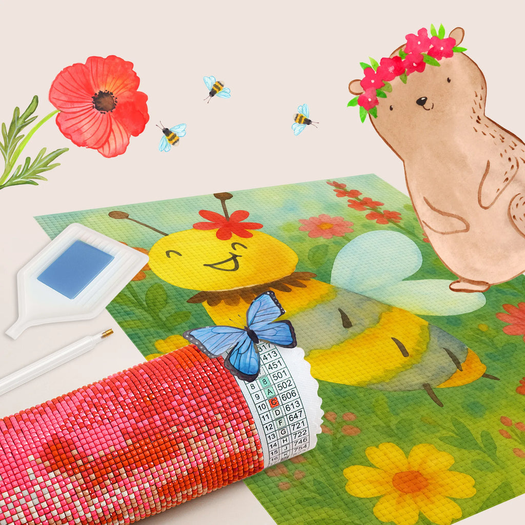 Diamond Painting bee flower Design Bee, wasp, bumblebee