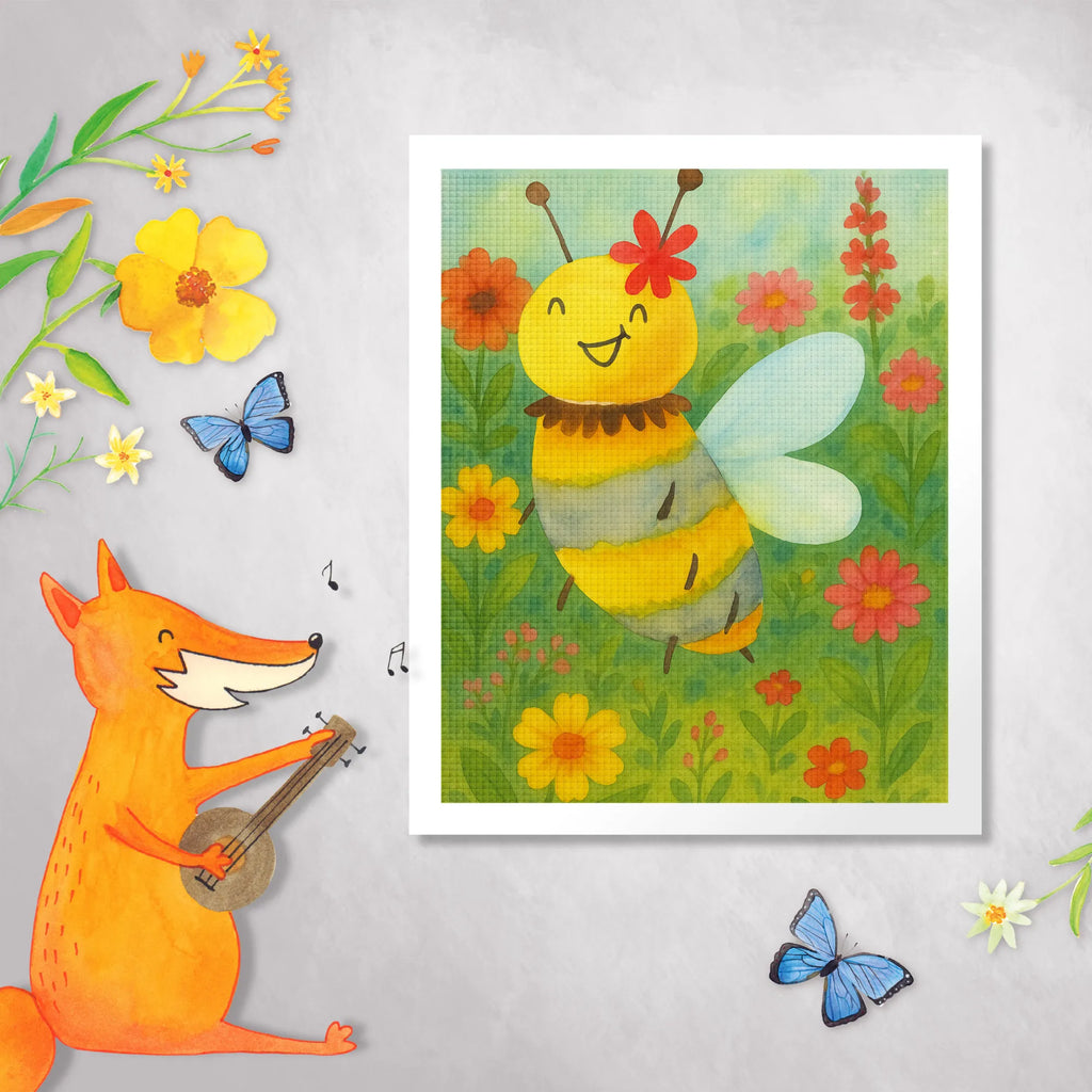 Diamond Painting bee flower Design Bee, wasp, bumblebee