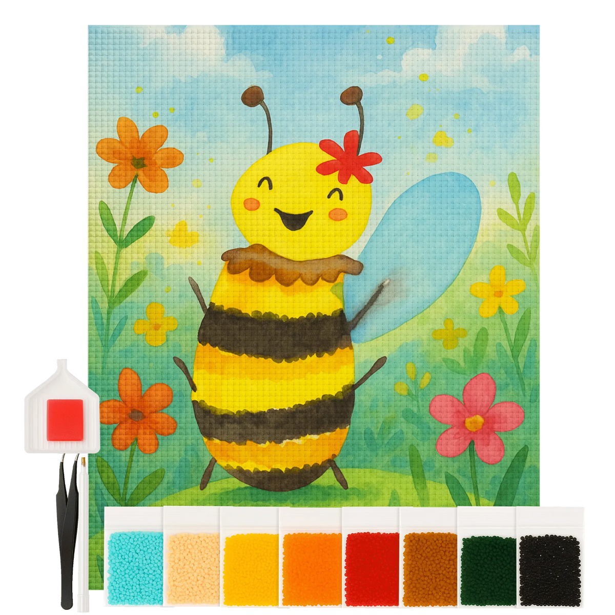 Diamond Painting bee happy Design wasp, bumblebee