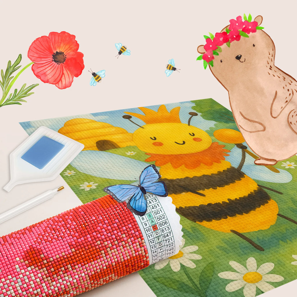 Diamond Painting Biene König Design Diamond Painting, DIY, Kreativität, Kristallbild, Biene, Wespe, Hummel