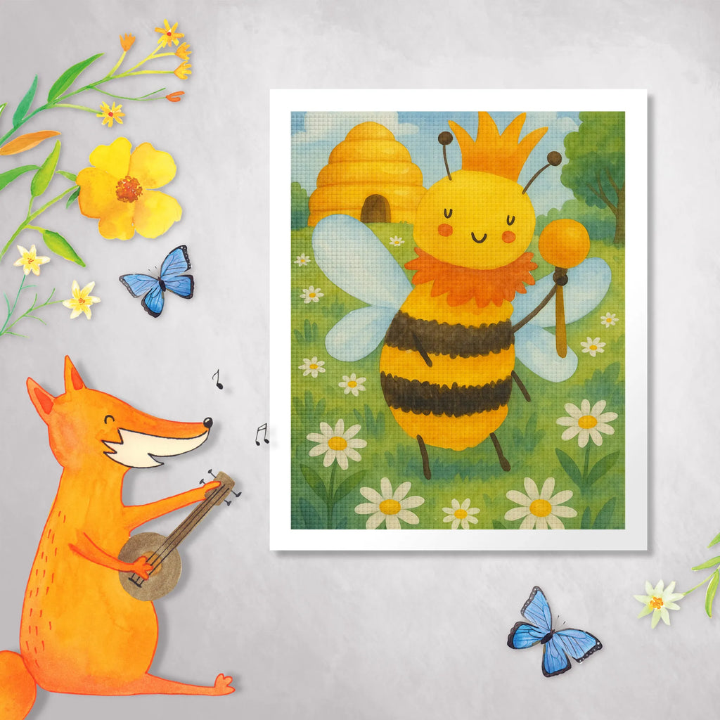 Diamond Painting Biene König Design Diamond Painting, DIY, Kreativität, Kristallbild, Biene, Wespe, Hummel