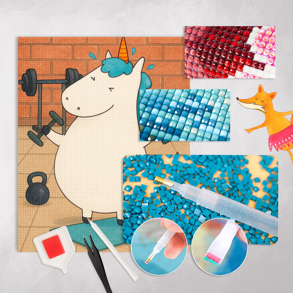 Diamond Painting unicorn fitness Design Kristallbild, Diamond Painting, Kreativität, DIY, Einhorn, Einhörner, Einhorn Deko, Unicorn, Geräte, Fitness, Pumpen, Gym, Fitnessstudio, Diät, Abnehmen, Sixpack, Sport