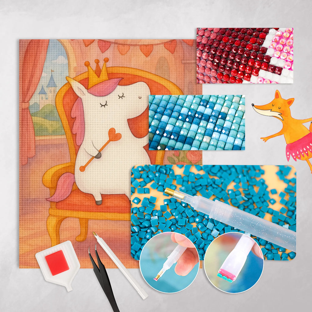 Diamond Painting unicorn princess Design unicorn, unicorns, bff gift, gift, present, queen, unicornprincess, girlfriend present, birthday, birthday gift