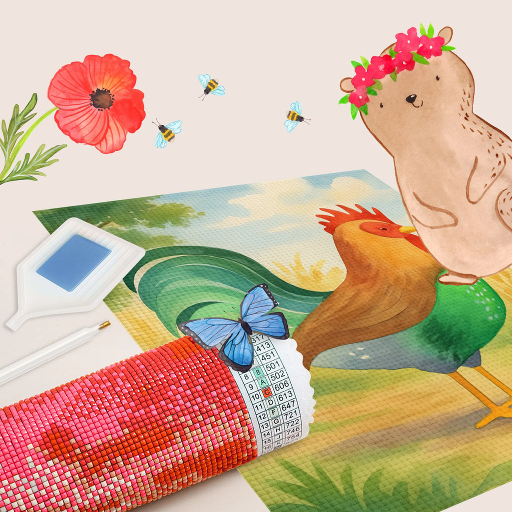 Diamond Painting Faucet grain Design farm, farm animals, animals, hen, eggs, nature, corn, cock