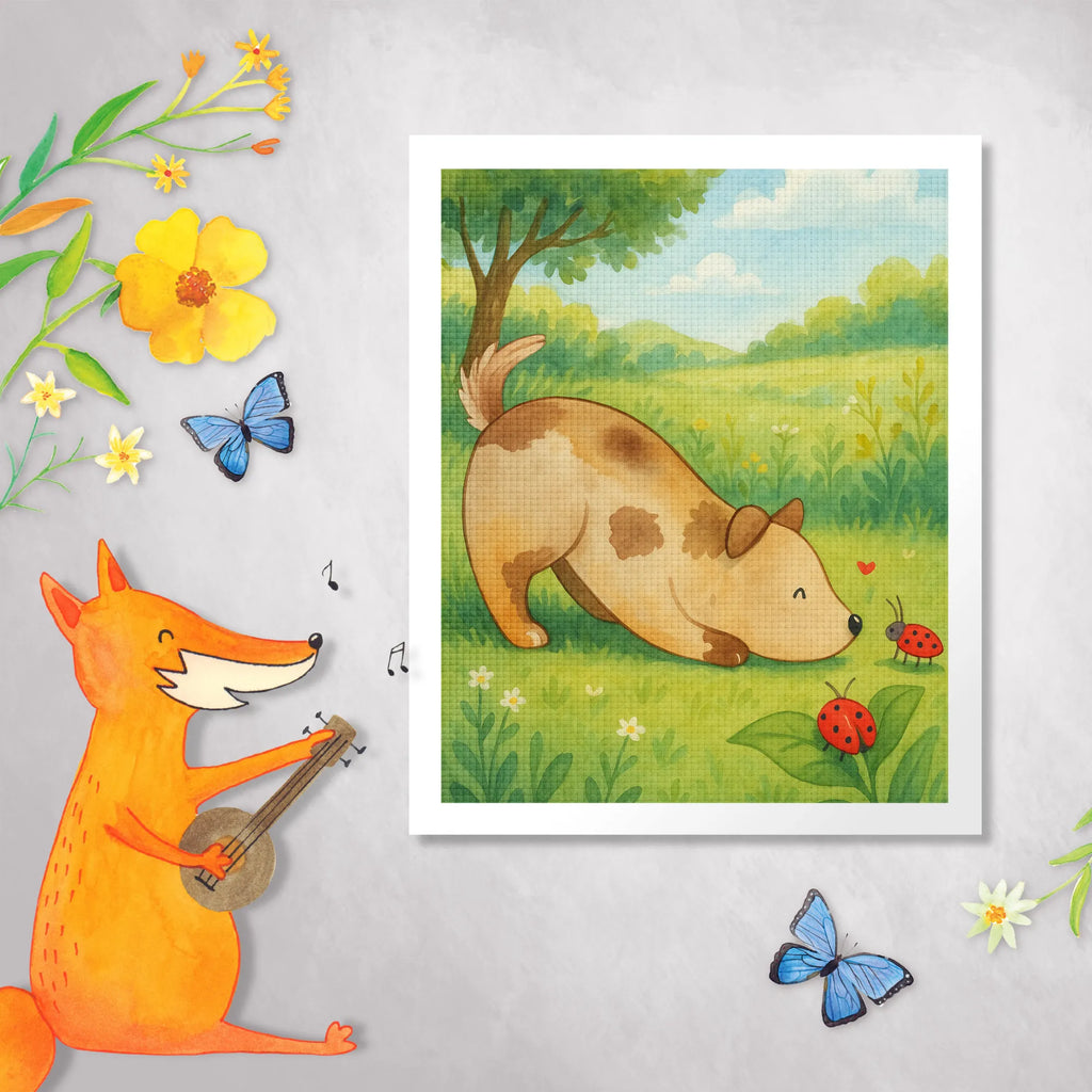 Diamond Painting Hund Marienkäfer Design Kristallbild, Kreativität, DIY, Diamond Painting, Hund, Hundemotiv, Haustier, Hunderasse, Tierliebhaber, Hundebesitzer, Sprüche, Hundespruch, Mischling, Mischlinghund, Marienkäfer, Hunde