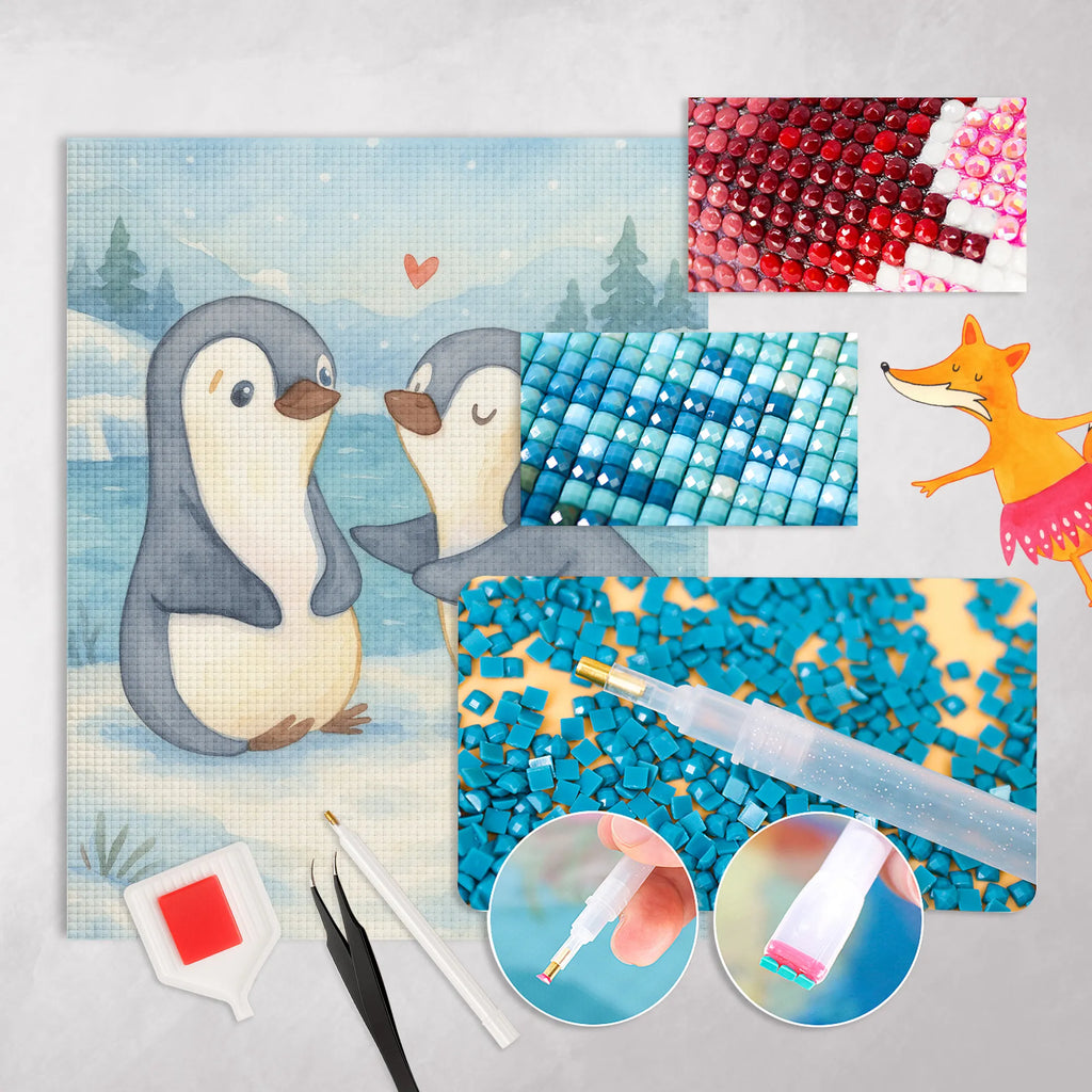 Diamond Painting Pinguine trösten Design DIY, Kreativität, Diamond Painting, Kristallbild, Liebe, Partner, Freund, Freundin, Ehemann, Ehefrau, Heiraten, Verlobung, Heiratsantrag, Liebesgeschenk, Jahrestag, Hocheitstag, für Ehemann, Liebesbeweis, Geschenk für Partner, für Männer, Valentinstag, Mitbringsel, Geschenk für Freundin, Geschenk für Frauen, Hochzeitstag