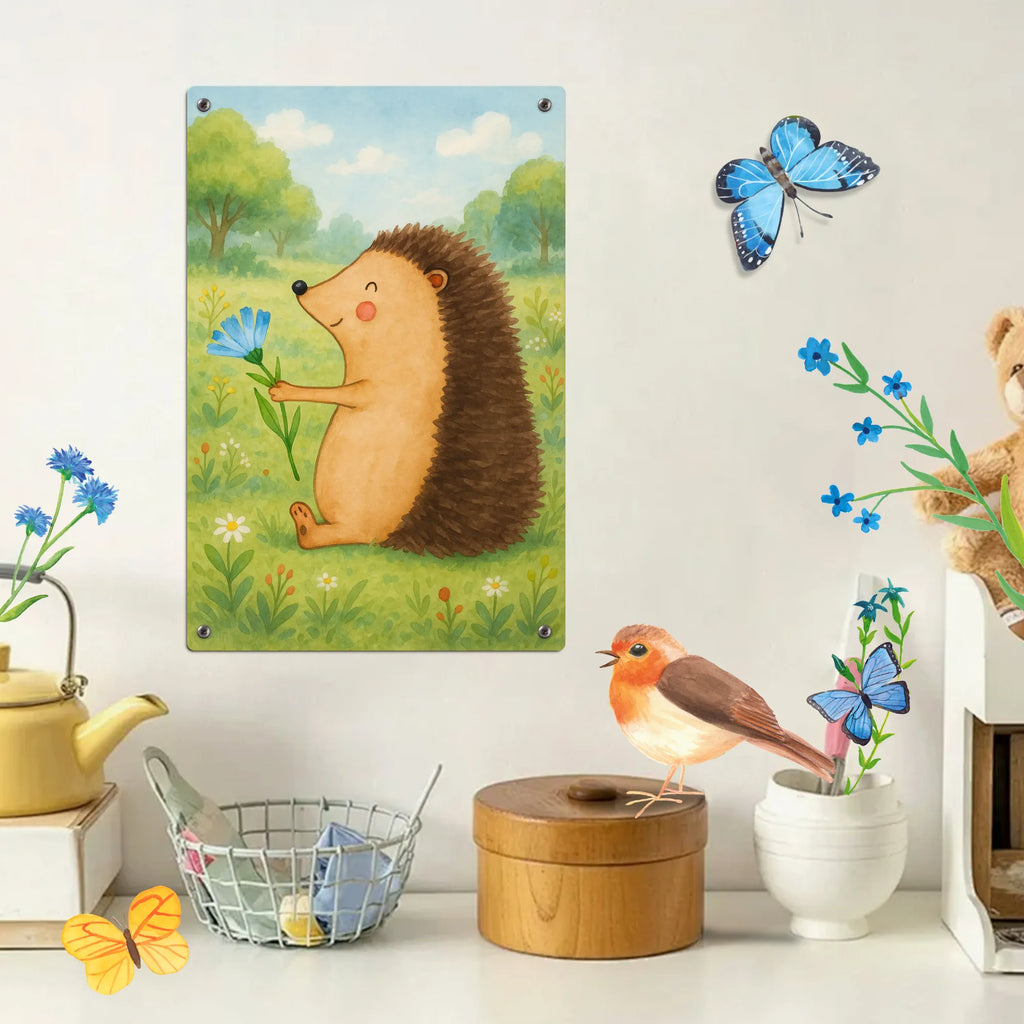 Malen nach Zahlen Metallschild Igel Blumen Design Bastelidee, Künstler, Ausmalbild, Kunstwerk, Malen nach Zahlen, Kreativität, Baseln, DIY, Malen, Tiermotive, Gute Laune, lustige Sprüche, Tiere, Krankenhaus, Genesungswünsche, Igel, Gute Besserung, krank, Besuch, Krankheit