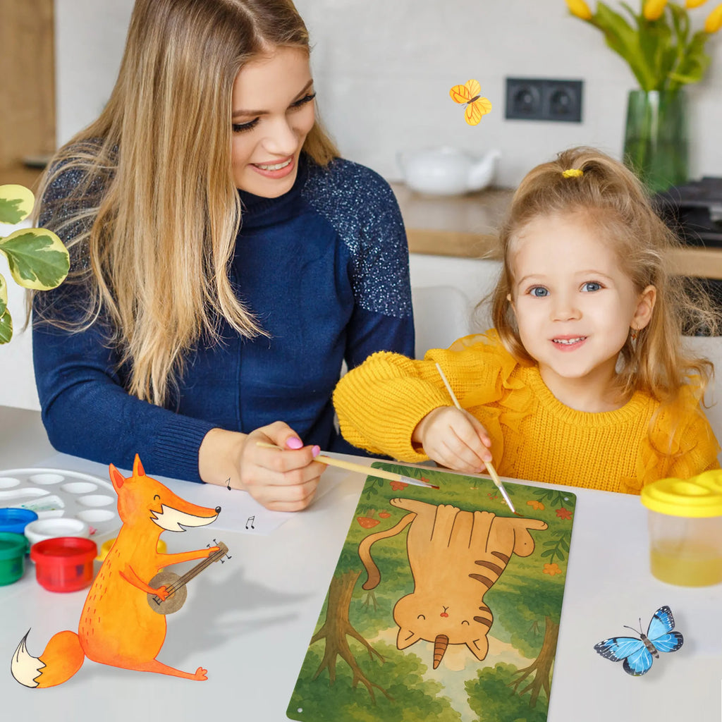 Metalowy szyld do malowania po numerach jednorożec kot Design Jednorożec, jednorożce, dekoracje jednorożca, jednorożec