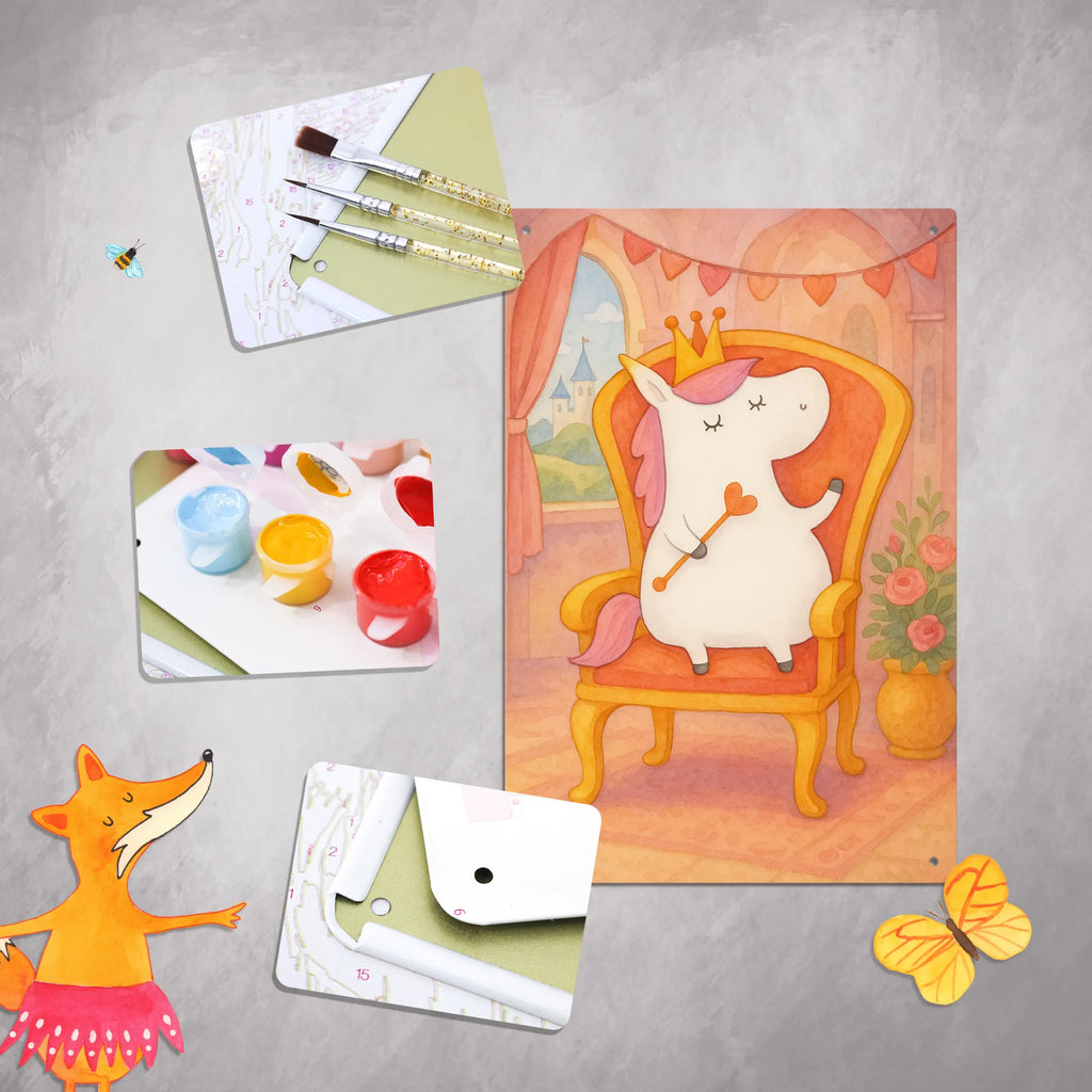 Paint by Numbers Metal Sign unicorn princess Design unicorn, unicorns, gift, queen, girlfriend present, birthday, bff gift, present, unicornprincess, birthday gift