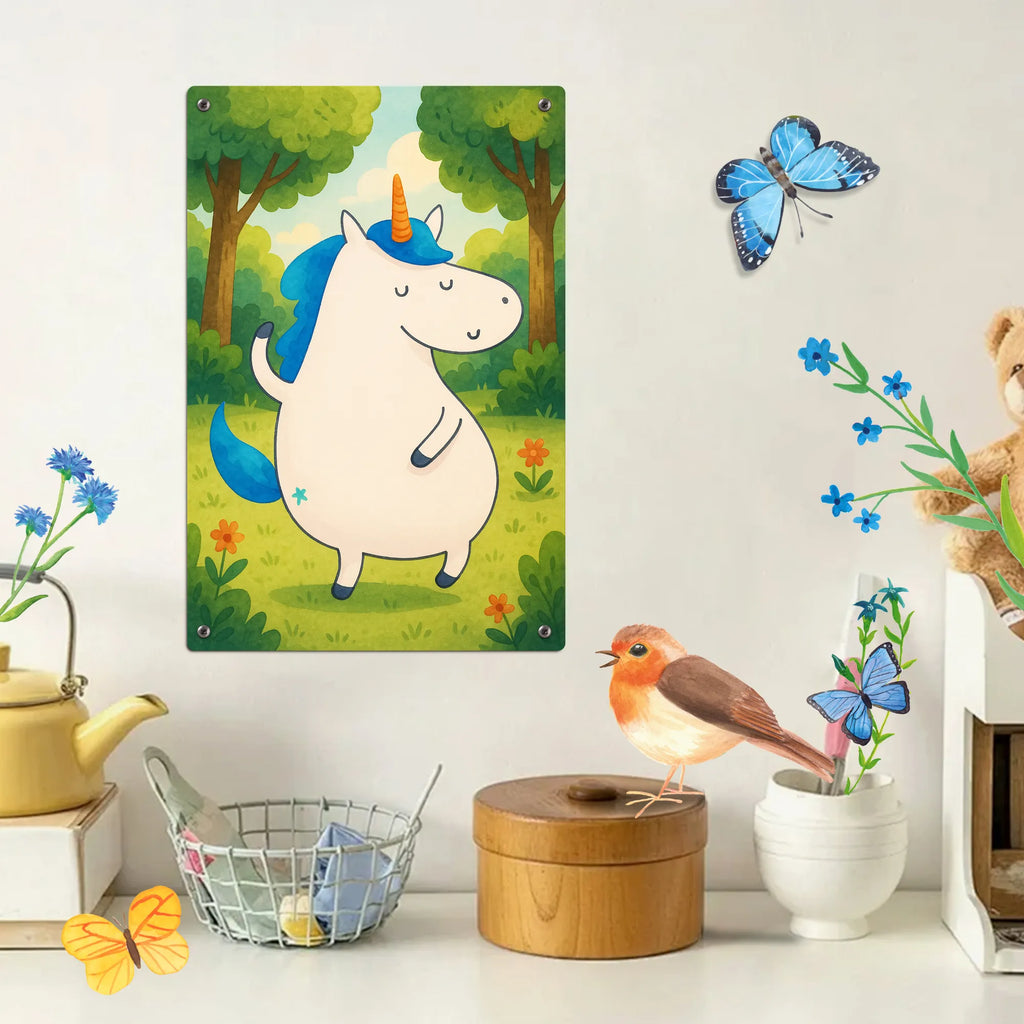 Metalowy szyld do malowania po numerach jednorożec Mężczyzna Design Jednorożec, jednorożce, dekoracje jednorożca, jednorożec