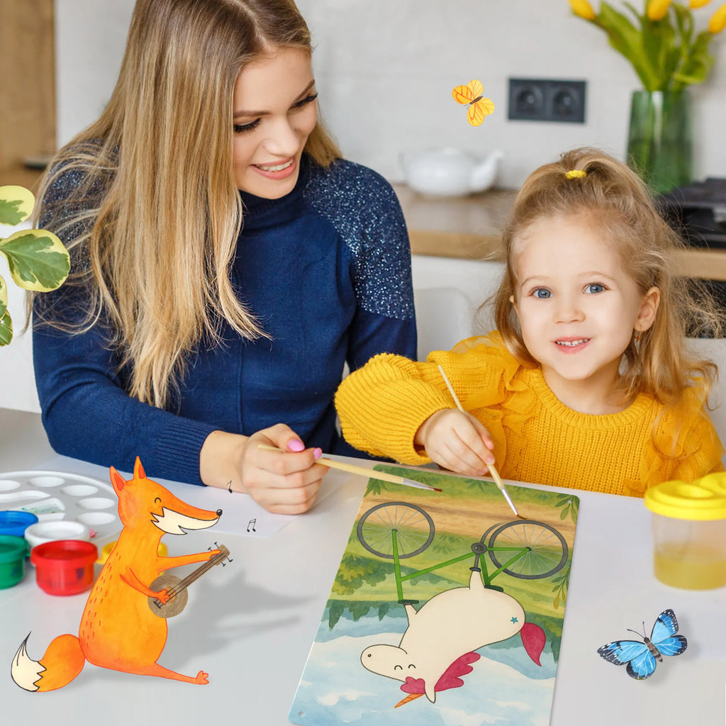 Metalowy szyld do malowania po numerach Jednorożec Rowerzysta Design Jednorożec, jednorożce, dekoracje jednorożca, jednorożec