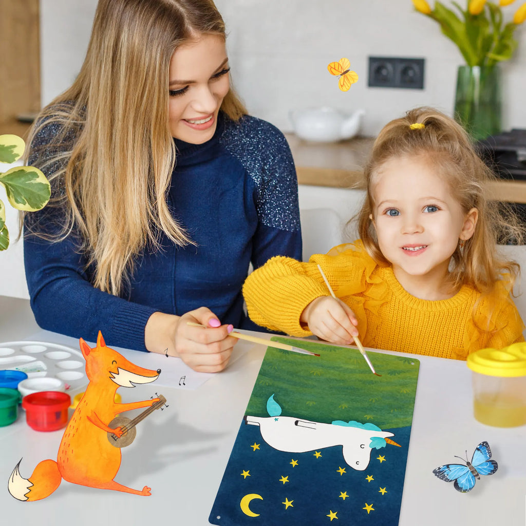 Metalowy szyld do malowania po numerach Jednorożec gwiaździste niebo Design Jednorożec, jednorożce, dekoracje jednorożca, jednorożec