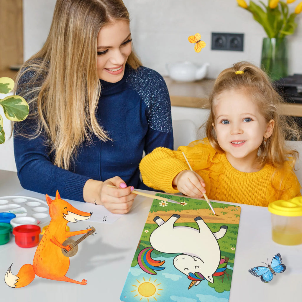 Metalowy szyld do malowania po numerach jednorożec dumnie kroczyć Design Jednorożec, jednorożce, dekoracje jednorożca, jednorożec