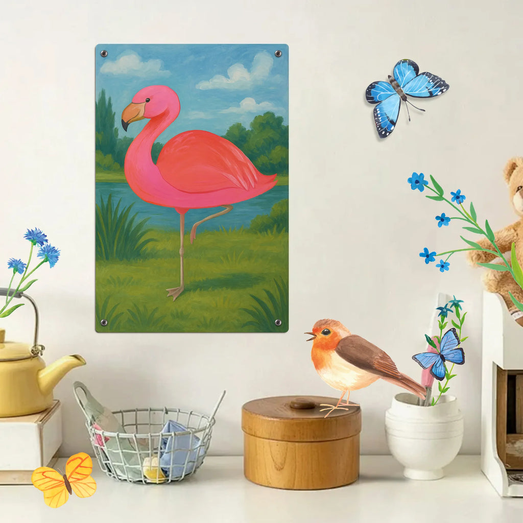 Paint by Numbers Metal Sign flamingo Classic Design Flamingo, pink, pink bird, bird of paradise, red, flamingo decoration, gift pink, gifts, gift idea, children, adults, girls, flamingo fans, summer, vacation, sea, unusual gifts in pink, pink gifts, girls gifts, small gifts, Caribbean feeling, funny sayings, Siblings, Girlfriends, Pride, Me, for me, Outsider, Unique, Son, Girlfriend, Self-love, Daughter, Saying