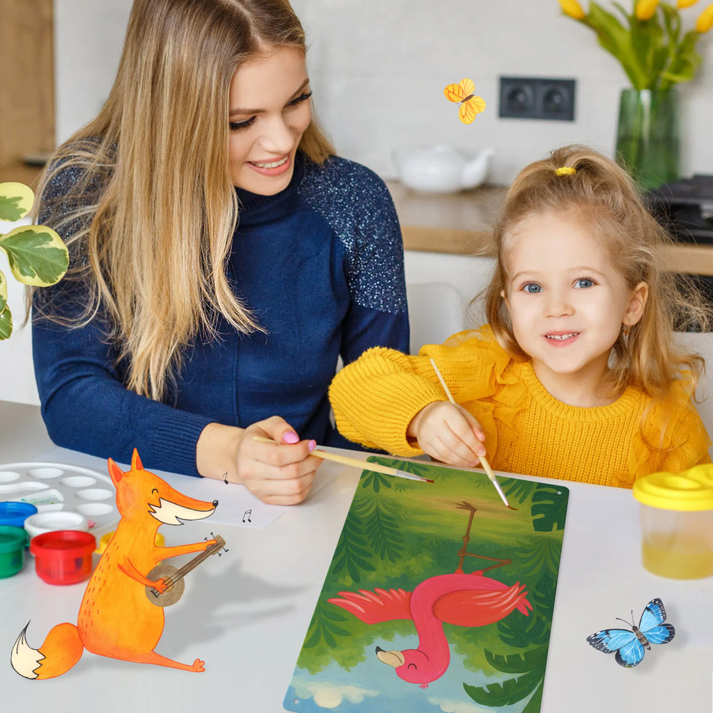 Metalowy szyld do malowania po numerach Flamingo joga Design Flamingo