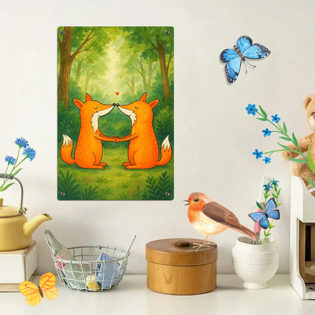 Malen nach Zahlen Metallschild Füchse Liebe Design Ausmalbild, Kreativität, Malen nach Zahlen, Künstler, DIY, Kunstwerk, Baseln, Bastelidee, Malen, Fuchs, Partner, Liebespaar, Paar, Freund, Füchse, Liebe, Ehe, Ehemann, Verlobte, Fox, Ehefrau, Liebesbeweis, Freundin
