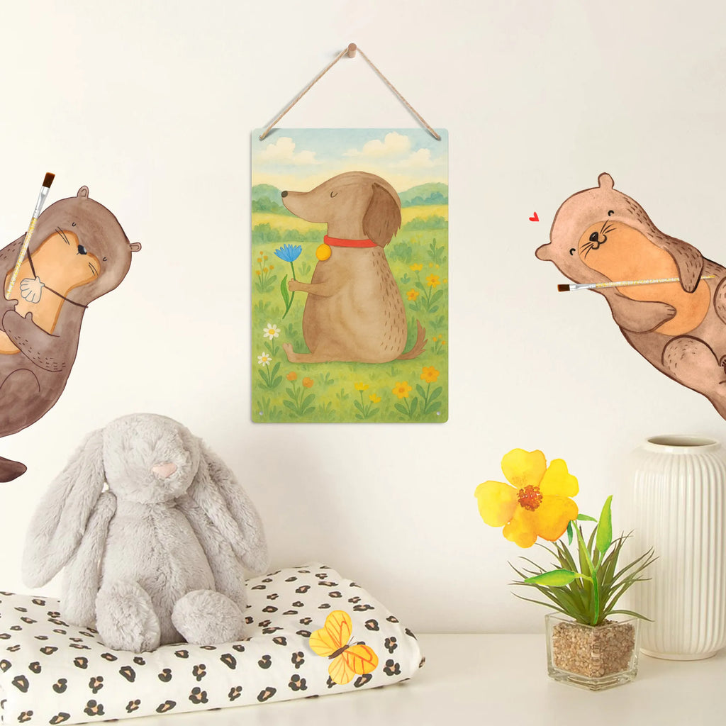 Metalowy szyld do malowania po numerach pies kwiat Design Pies, motyw psa, zwierzę domowe, rasa psa, miłośnik zwierząt, właściciel psa, powiedzenia