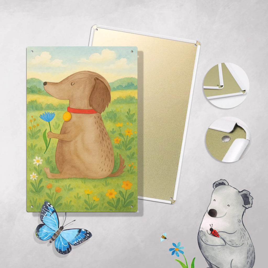 Metalowy szyld do malowania po numerach pies kwiat Design Pies, motyw psa, zwierzę domowe, rasa psa, miłośnik zwierząt, właściciel psa, powiedzenia