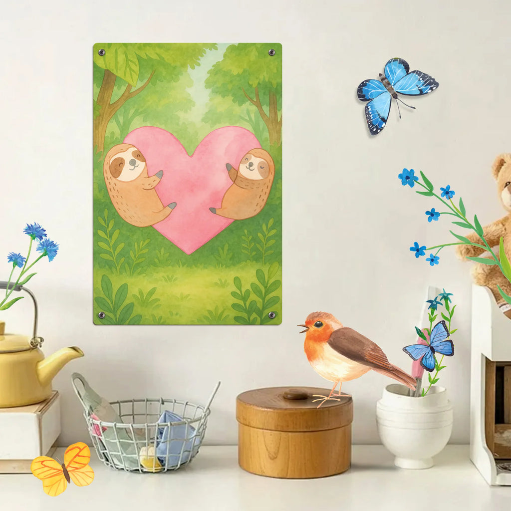 Metalowy szyld do malowania po numerach leniwce Serce Design Miłość, partner, przyjaciel, przyjaciółka, mąż, żona, wesele, zaręczyny, prośba o rękę, prezent miłosny, rocznica, dzień ślubu