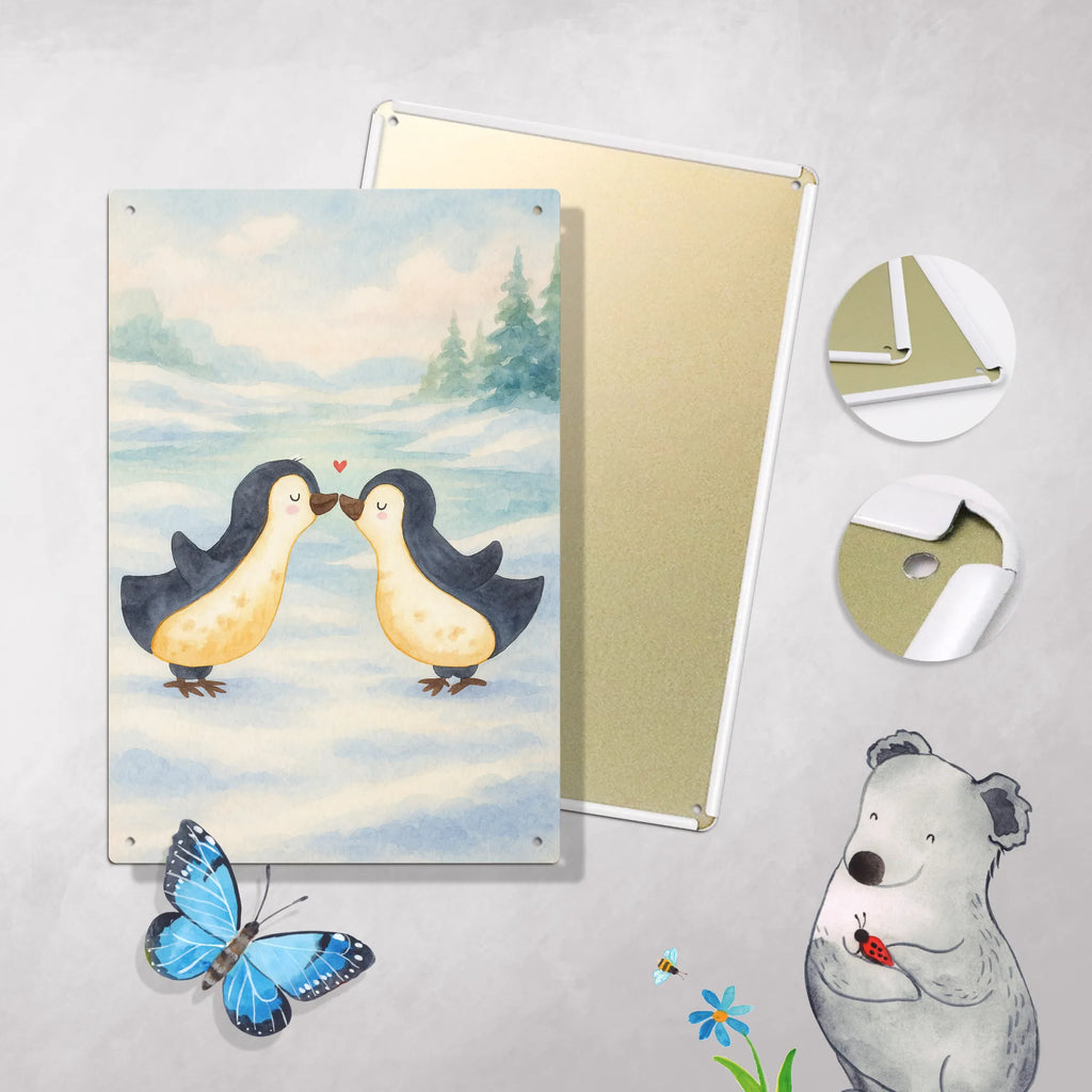 Paint by Numbers Metal Sign Penguins in love Design Love, Loving, Two, Together, Marriage, Engagement, Proposal of marriage, Love gift, gift for her, gift for him, anniversary gift, couple. love couple, anniversary, Penguin, guest gift, proof of love, gift friend, penguins, pair, love saying, gift anniversary, wedding, pair of penguins, fiancée, wedding anniversary, love, gift idea, engagement, gift girlfriend, fiancé, penguin love