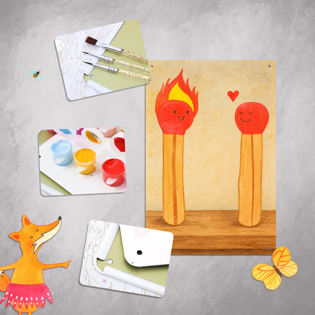 Malen nach Zahlen Metallschild Streichhölzer Design Kreativität, Malen nach Zahlen, Künstler, DIY, Malen, Baseln, Bastelidee, Ausmalbild, Kunstwerk, Liebe, Partner, Freund, Freundin, Ehemann, Ehefrau, Heiraten, Verlobung, Heiratsantrag, Liebesgeschenk, Jahrestag, Hocheitstag, Streichhölzer