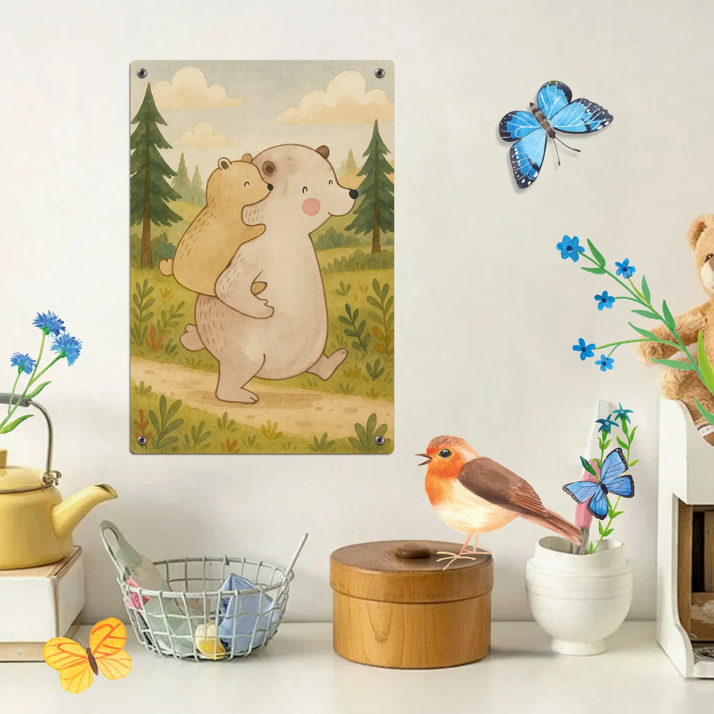 Paint by Numbers Metal Sign Papa Bear Design Family, Father's Day, Mother's Day, brother, sister, Mom, Dad, present, birthday, uncle, daddy, father's day, dad