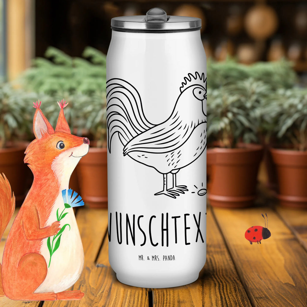 Personalizowane puszki napojowe i butelka do picia kogut ziarno Gospodarstwo, zwierzęta gospodarskie, rolnik, rolniczka