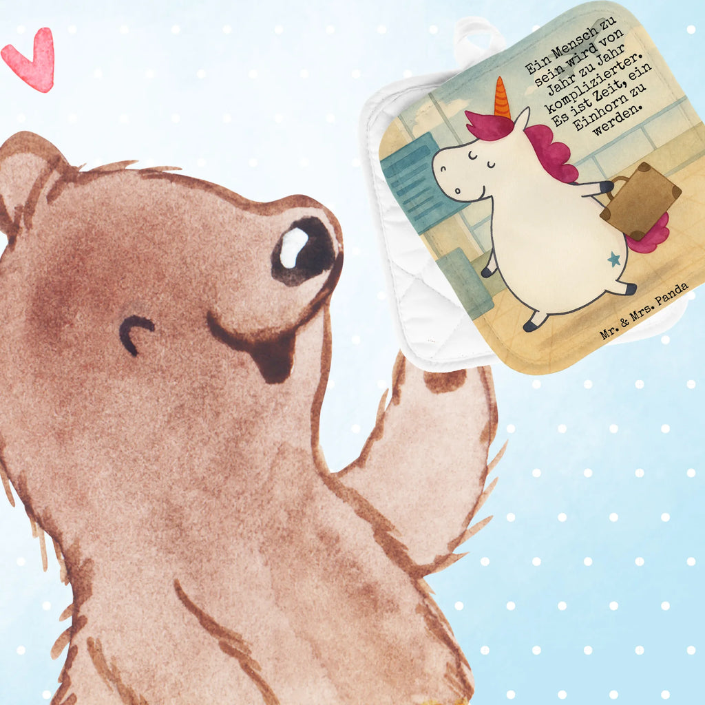 2er Set Topflappen  Einhorn Koffer Design Topflappen, Topfuntersetzer, Ofenhandschuh, Topflappen Set, Topflappen lustig, Topflappen mit Spruch, Ofenhandschuhe, Topfhandschuhe, Topfhandschuh, Topflappenset, Topflappen 2er Set, Schöne Topflappen, Einhorn, Einhörner, Einhorn Deko, Unicorn, unicorn, Koffer, Verreisen, Reise, Gepäck, Abenteuer, Erwachsen, Kind, albern, Spaß, lustig, witzig