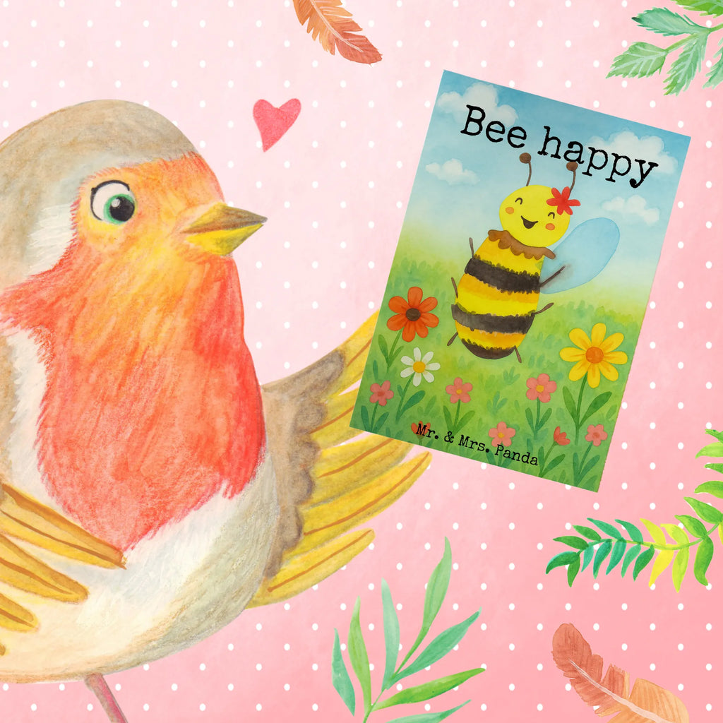 Kartka okolicznościowa pszczoła Szczęśliwy Design Grußkarte, Klappkarte, Einladungskarte, Glückwunschkarte, Hochzeitskarte, Geburtstagskarte, Karte, Ansichtskarten, Biene, Wespe, Hummel