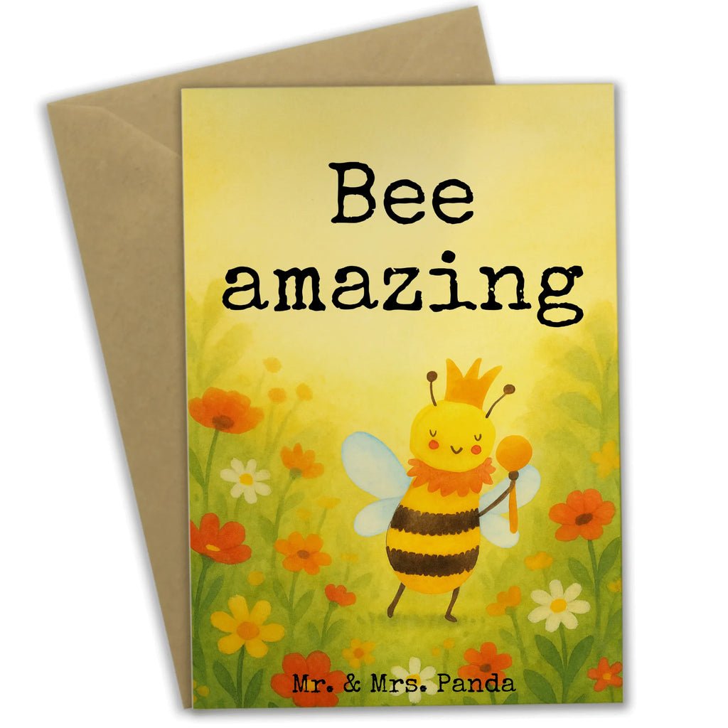 Greetings card bee king Design Grußkarte, Klappkarte, Einladungskarte, Glückwunschkarte, Hochzeitskarte, Geburtstagskarte, Karte, Ansichtskarten, Biene, Wespe, Hummel