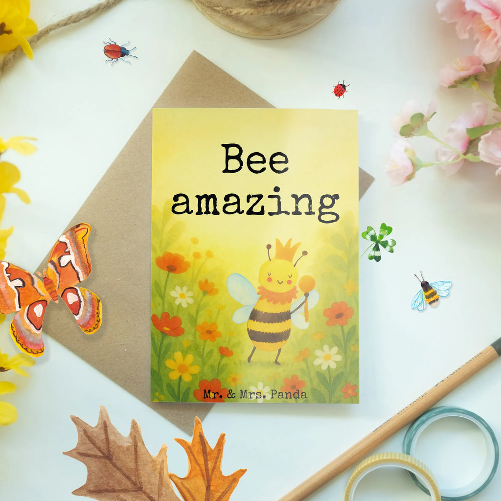 Greetings card bee king Design Grußkarte, Klappkarte, Einladungskarte, Glückwunschkarte, Hochzeitskarte, Geburtstagskarte, Karte, Ansichtskarten, Biene, Wespe, Hummel
