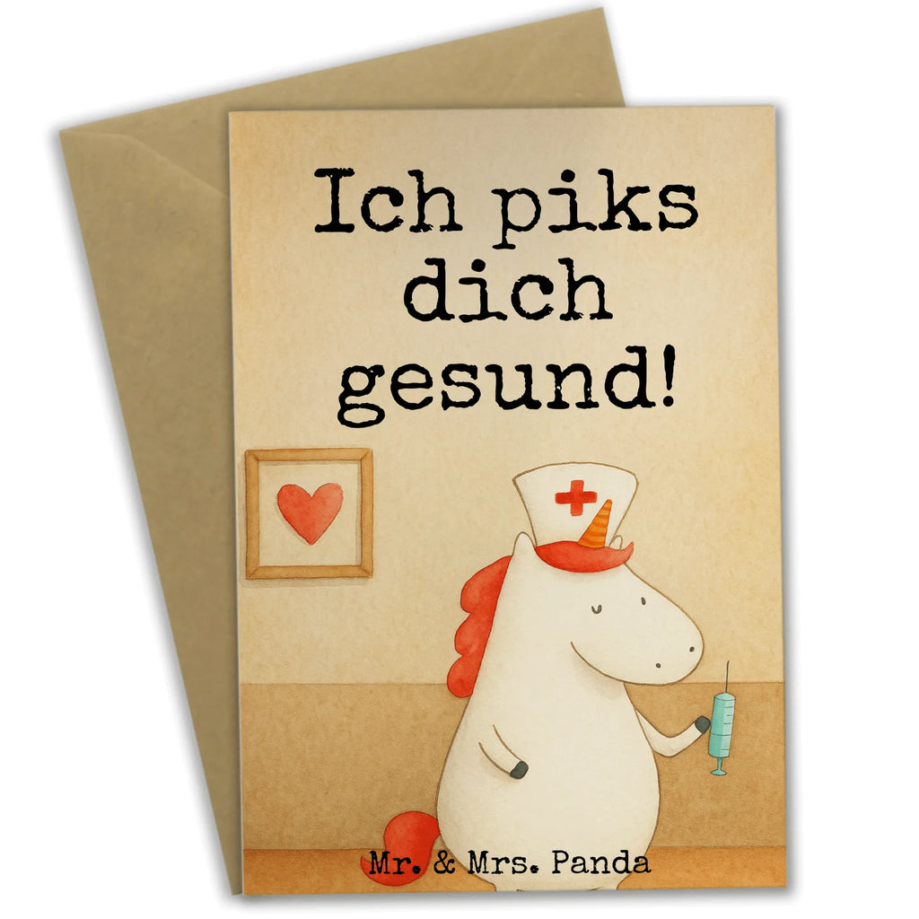 Grußkarte Einhorn Krankenschwester Design Grußkarte, Klappkarte, Einladungskarte, Glückwunschkarte, Hochzeitskarte, Geburtstagskarte, Karte, Ansichtskarten, Einhorn, Einhörner, Einhorn Deko, Unicorn, Krankenschwester Geschenk, Krankenpfleger Geschenk, Krankenpflegerin, Krankenschwester Dankeschön, Krankenhaus, Ärztin Geschenk