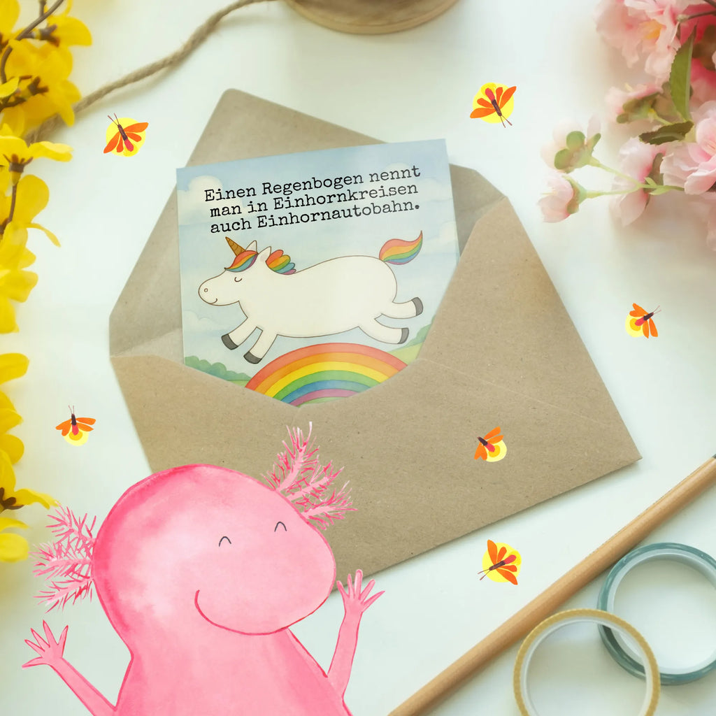 Greetings card unicorn rainbow Design Grußkarte, Klappkarte, Einladungskarte, Glückwunschkarte, Hochzeitskarte, Geburtstagskarte, Karte, Ansichtskarten, Einhorn, Einhörner, Einhorn Deko, Unicorn, Regenbogen, Glitzer, Einhornpower, Erwachsenwerden, Einhornautobahn