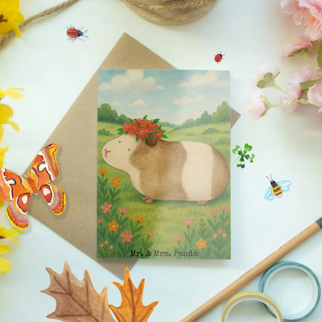 Kartka okolicznościowa świnka morska mądrość Design Ansichtskarten, Geburtstagskarte, Glückwunschkarte, Klappkarte, Karte, Grußkarte, Einladungskarte, Hochzeitskarte, Tiermotive, Gute Laune, lustige Sprüche, Tiere, Blumenkind, Wunderland, Weisheit, Meerie, Realität, Meeries, Motivation, Meerschweinchen, Wunder, Spruch