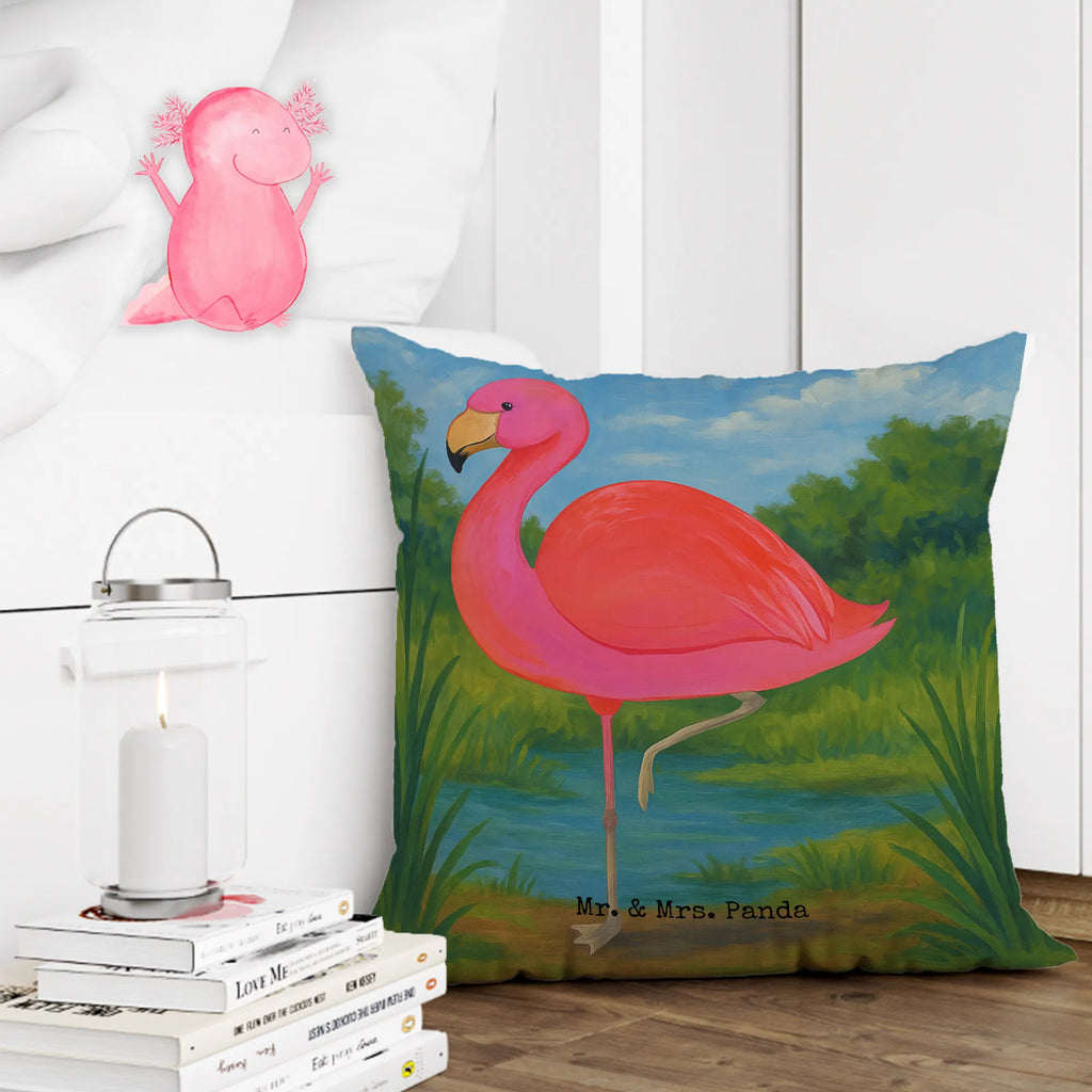 40x40 Kissen Flamingo Classic Design, Ich, Spruch, Rosa, Freundin