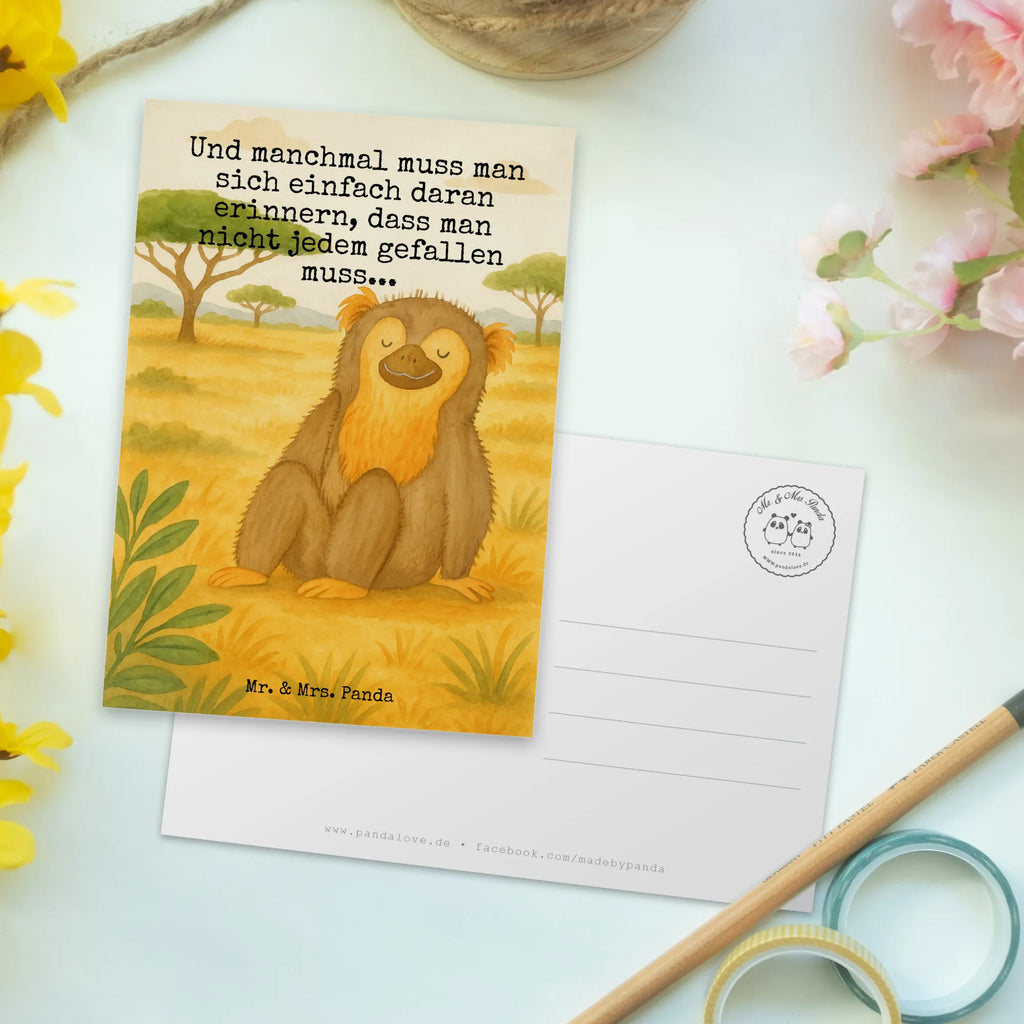 Postkarte Affe Design Postkarte, Karte, Geschenkkarte, Grußkarte, Einladung, Ansichtskarte, Geburtstagskarte, Einladungskarte, Dankeskarte, Ansichtskarten, Einladung Geburtstag, Einladungskarten Geburtstag, Afrika, Wildtiere, Affe, Äffchen, Affen, Selbstliebe, Respekt, Motivation, Selbstachtung, Liebe, Selbstbewusstsein, Selfcare