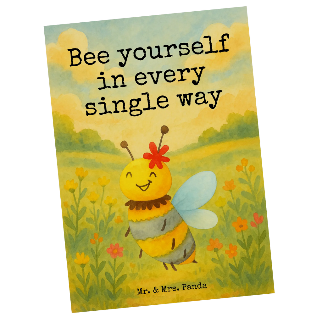 Postcard bee flower Design Postkarte, Karte, Geschenkkarte, Grußkarte, Einladung, Ansichtskarte, Geburtstagskarte, Einladungskarte, Dankeskarte, Ansichtskarten, Einladung Geburtstag, Einladungskarten Geburtstag, Biene, Wespe, Hummel