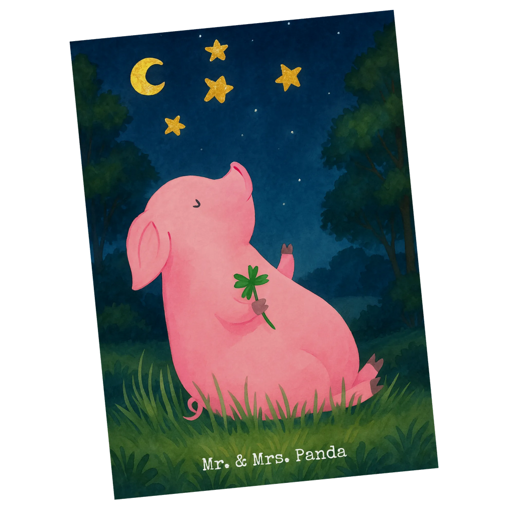 Postcard Pig Luck Design Einladung Geburtstag, Einladungskarten Geburtstag, Einladungskarte, Grußkarte, Postkarte, Ansichtskarte, Einladung, Ansichtskarten, Karte, Dankeskarte, Geburtstagskarte, Geschenkkarte, Tiermotive, Gute Laune, lustige Sprüche, Tiere, Motivation, Glücksbringer, Sterne, Träume, Schweinchen, Glücksschwein. Glück, Ziele, Sernchen, Schwein