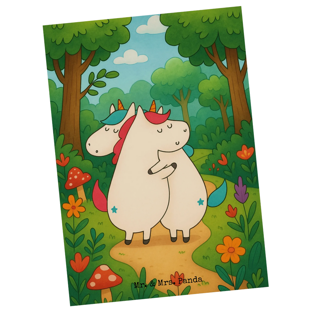 Postcard unicorns Embrace Design Postkarte, Karte, Geschenkkarte, Grußkarte, Einladung, Ansichtskarte, Geburtstagskarte, Einladungskarte, Dankeskarte, Ansichtskarten, Einladung Geburtstag, Einladungskarten Geburtstag, Einhorn, Einhörner, Einhorn Deko, Unicorn, Freundinnen, Freundin, BFF, Schwester, Schwestern, Familie, Geschwister, Sister, Liebe