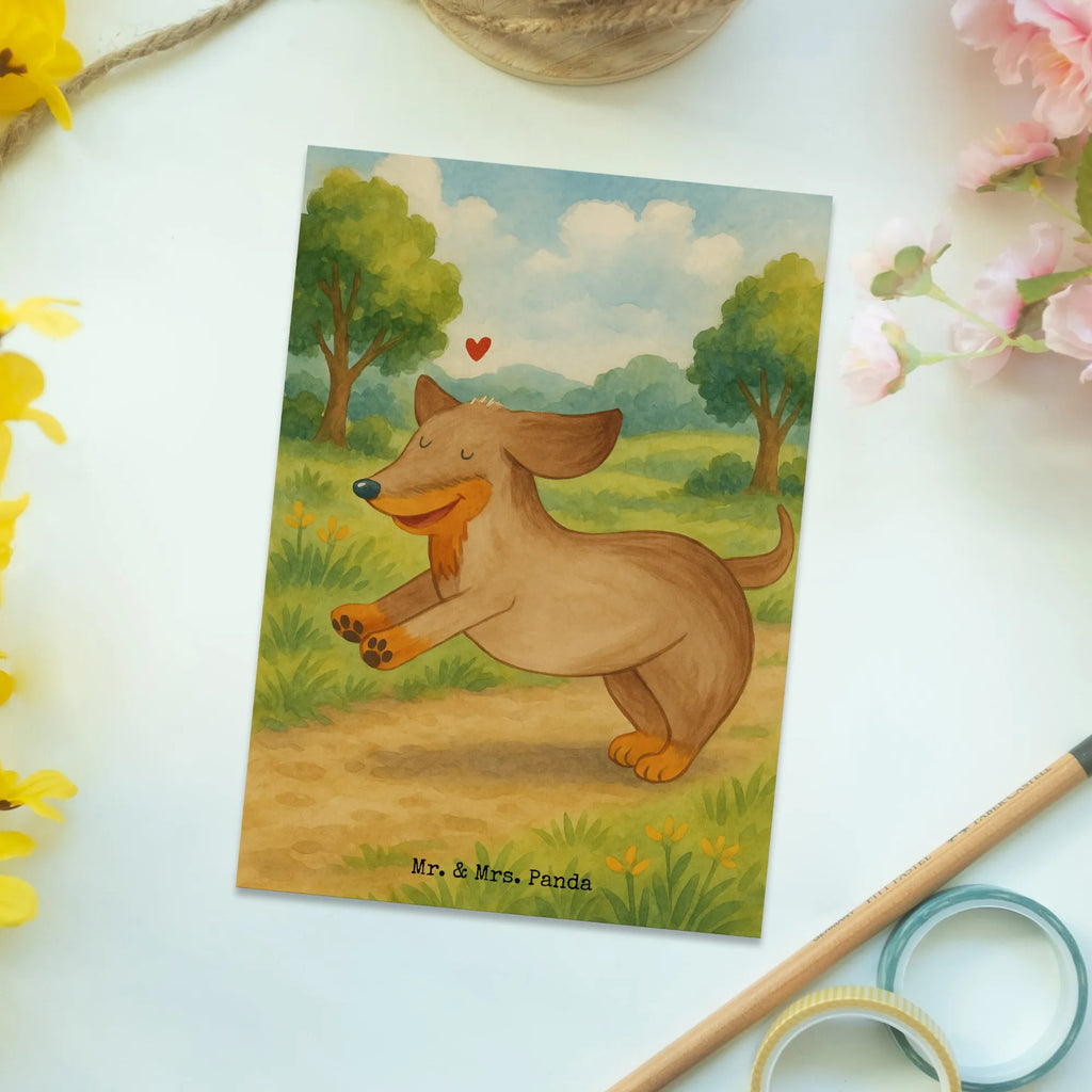 Postcard Dog dachshund Design Postkarte, Karte, Geschenkkarte, Grußkarte, Einladung, Ansichtskarte, Geburtstagskarte, Einladungskarte, Dankeskarte, Ansichtskarten, Einladung Geburtstag, Einladungskarten Geburtstag, Hund, Hundemotiv, Haustier, Hunderasse, Tierliebhaber, Hundebesitzer, Sprüche, Hunde, Dackel, Dachshund, happy dog