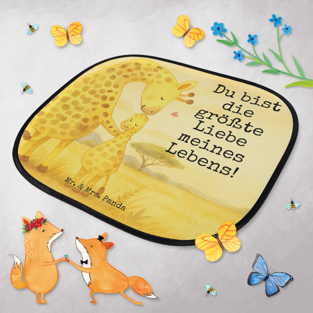 Car sun shade giraffe child Design car, gift, family, sun protection, windows, children, back seat, sun visor, Africa, mum, son, giraffe, favourite person, daughter, child, mother