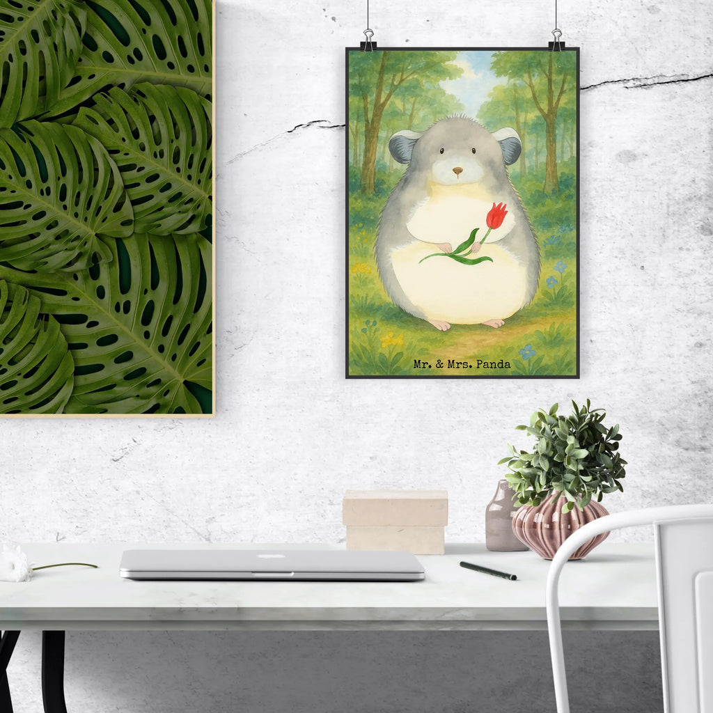Poster chinchilla flower Design Handgemaltes Poster, Raumdekoration, Kunstdruck, Wanddekoration, Küchenposter, Designposter, Kinderposter, Wandposter, Mr. & Mrs. Panda Poster, Wanddeko, Poster, Wanddeko Bild, Posterdruck, Bild, Tiermotive, Gute Laune, lustige Sprüche, Tiere, Kummer, Büro, traurig sein, Glücklichsein, Chaos, Liebeskummer, Chinchilla, Depressionen, Büroalltag, Chinchillas