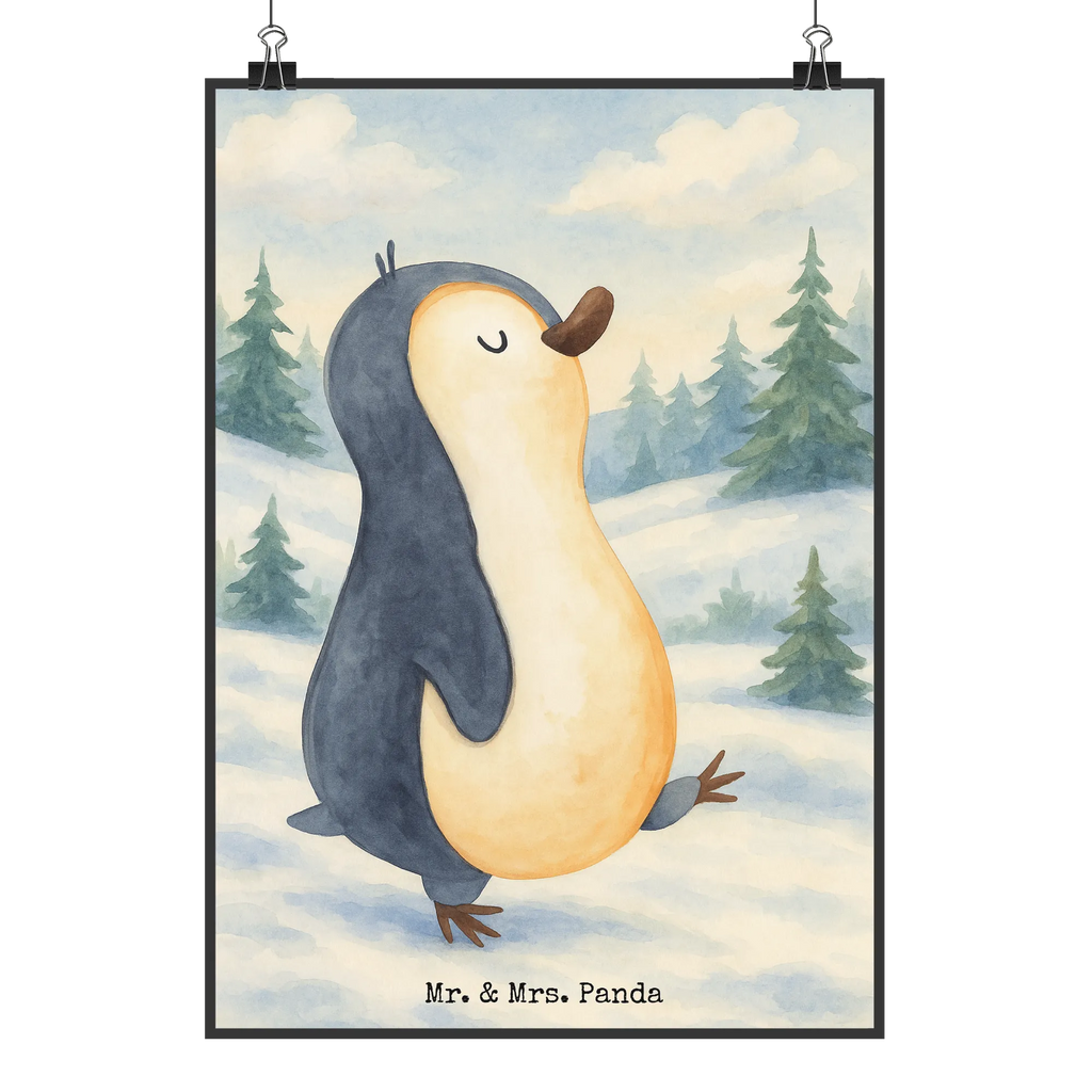 Poster Penguin march Design Wanddekoration, Poster, Wanddeko Bild, Wanddeko, Handgemaltes Poster, Wandposter, Küchenposter, Kunstdruck, Bild, Posterdruck, Mr. & Mrs. Panda Poster, Raumdekoration, Kinderposter, Designposter, Pinguin, Pinguine, Familie, Bruder, Langschläfer, Frühaufsteher, Schwester