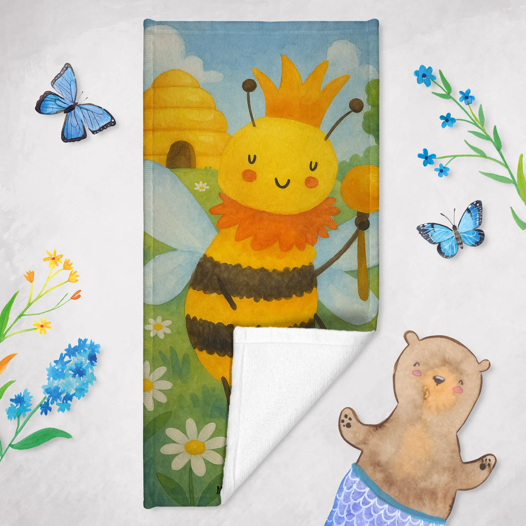 Badehandtuch Biene König Design Kinder Handtuch, Strandtuch, Badetuch, Saunatuch, Duschtuch, Biene, Wespe, Hummel