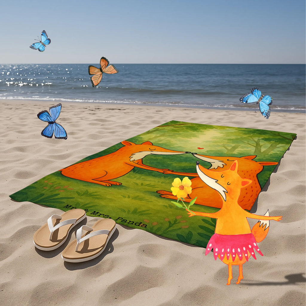 Hand towel foxes Love Design Strandtuch, Kinder Handtuch, Duschtuch, Badetuch, Saunatuch, Fuchs, Freund, Liebe, Liebespaar, Paar, Füchse, Freundin, Fox, Ehefrau, Liebesbeweis, Ehemann, Ehe, Partner, Verlobte