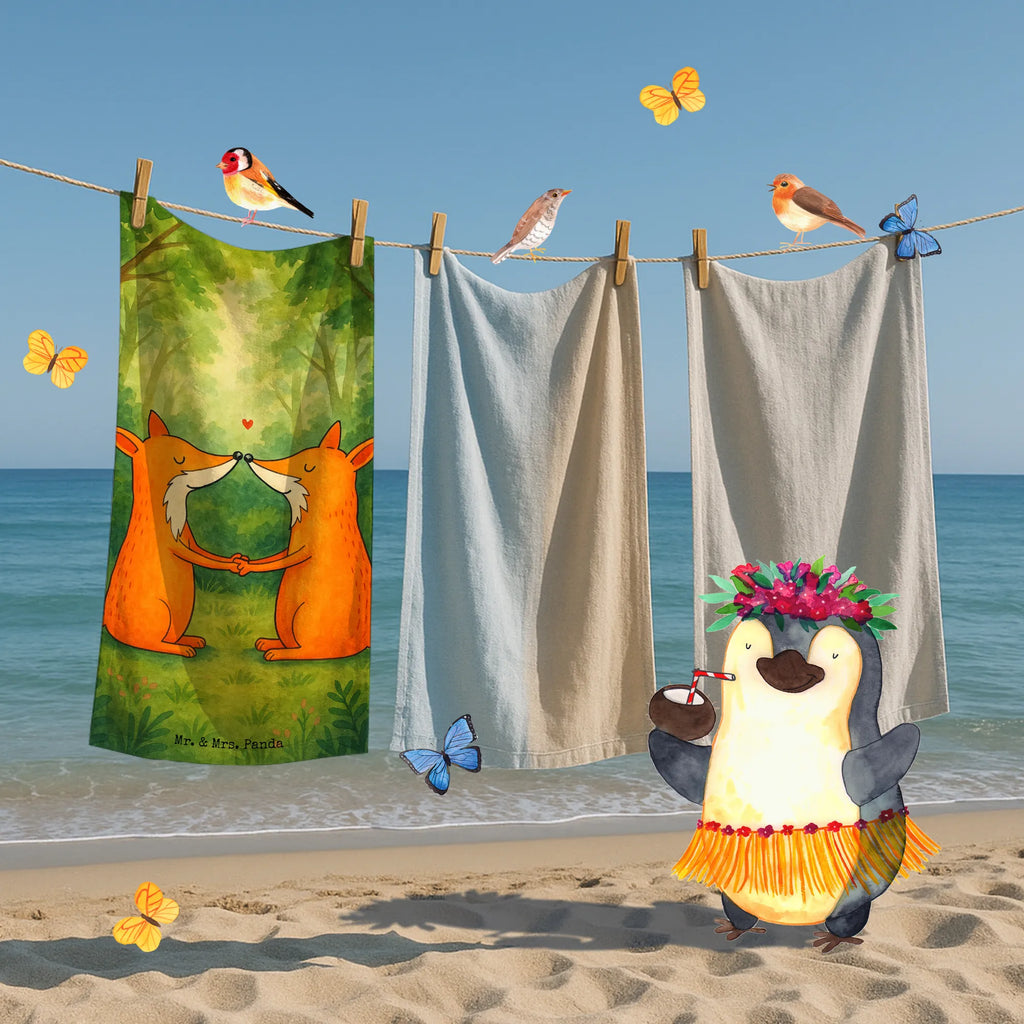 Hand towel foxes Love Design Strandtuch, Kinder Handtuch, Duschtuch, Badetuch, Saunatuch, Fuchs, Freund, Liebe, Liebespaar, Paar, Füchse, Freundin, Fox, Ehefrau, Liebesbeweis, Ehemann, Ehe, Partner, Verlobte